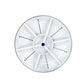 White round vortex dishwasher disc with a blue gem at the center, option photo for Gem Blue