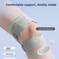 Close up of the adjustable strap and cushioned knee panel
