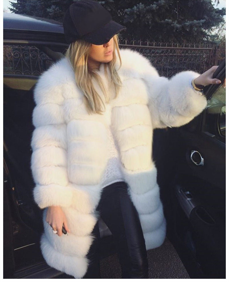 Imitation Fox Fur Coat