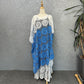 Short flared lace sleeve of the two tone boubou robe