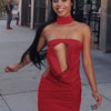 Backless Dress - Red