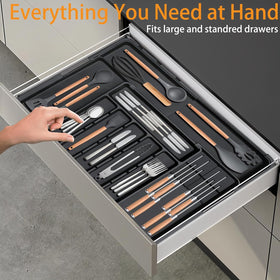 Kitchen Drawer Cutlery and Utensil Storage Organizer