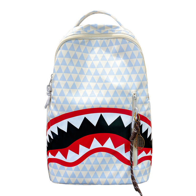 Mens Plaid Shark Backpack