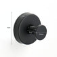 Gold finish stainless steel suction cup razor holder with a slotted rack