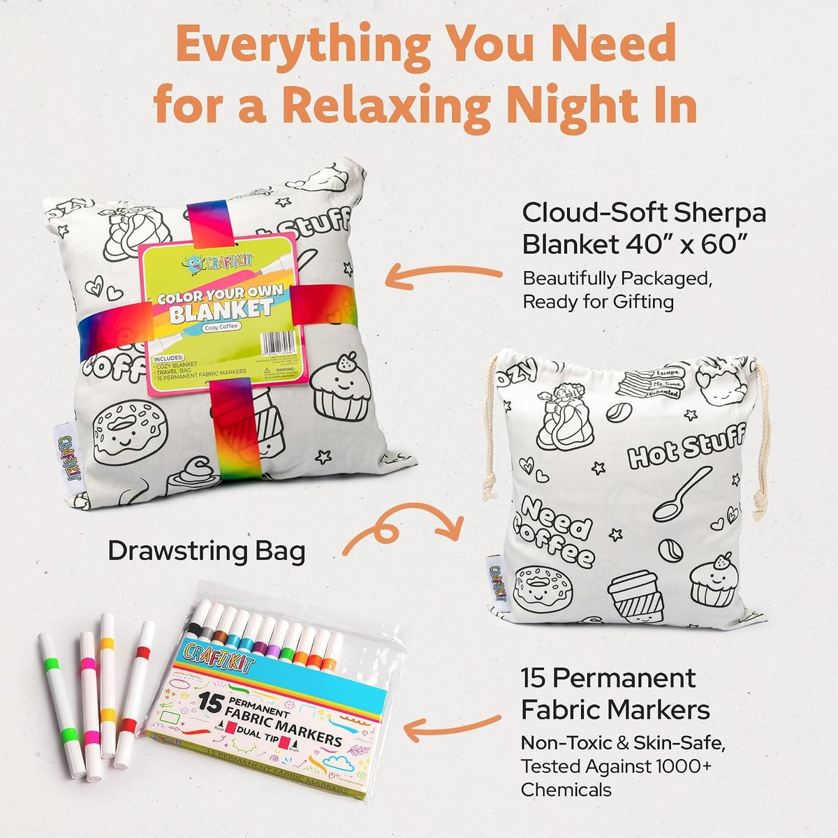 DIY Childrens Drawing Lambswool Blanket