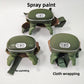 Strap on neck and shoulder massager in olive green with an elastic band and kneading nodes