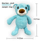 Plush squeaky dog toy in a textured corn velvet body, one design from the assorted shape range