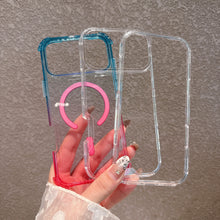 Gradient Clear Case with Camera Shelf Compatible with iPhone