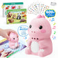 Pink dinosaur talking reader with word cards, sticker sheets and a 600 plus words callout, option photo