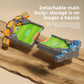 Grey water desktop football game with the detachable main body split apart for storage