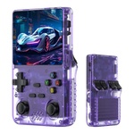 Handheld game console front view showing the color screen, directional pad and face buttons