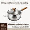 Pure titanium snow pan-18 with lid