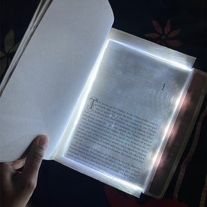 Side profile of the slim LED reading panel showing the thin clear sheet