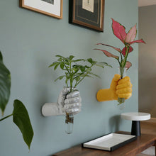 Hand Shaped Wall Vase with Glass Test Tube