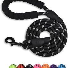 Reflective Rope Dog Leash with Padded Handle