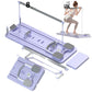 Side view of the ab wheel in a fully extended position