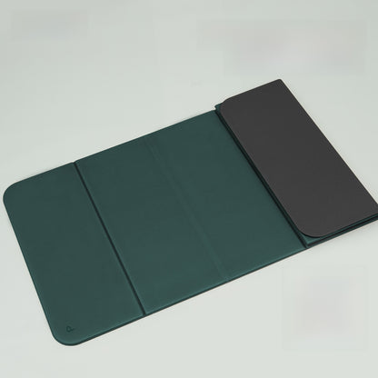 Foldable yoga mat unrolled on the floor in a bright practice space