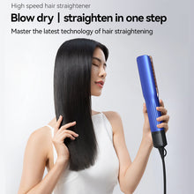 Airflow Hair Straightener, 2 in 1 Blow Dry Styler with Vented Plates