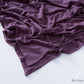 Close view of the plain knit modal cotton scarf showing its matte natural texture and soft drape