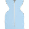 Blue sleeveless cotton