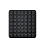 Air valve detail on the office seat cushion used to add or release air for firmness