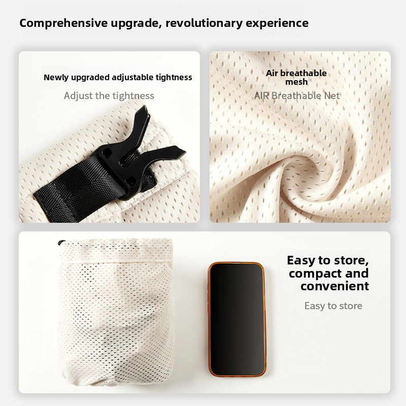 Adjustable Baby Carrier with Storage Pocket | scale reference with hand