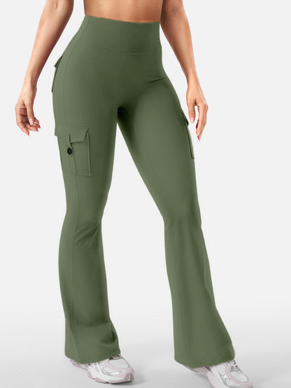 Women Cargo Pocket Flared | in-use moment