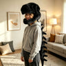 Black Dinosaur head+skeleton / Adult 120cm