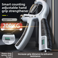 White adjustable grip strength trainer with a digital counter and 200 kg dial