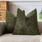 Solid colour chenille cushion cover showing the slubby crosshatch weave of the soft polyester chenille face