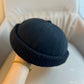 Dome beanie with a folded ribbed knit cuff in a neutral washed shade