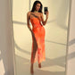 Pleated Print Tulle Slip Dress, floaty pleated tulle slip dress full silhouette