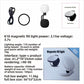 Magnetic clip on fill light with USB cable and ring showing eighteen LED beads