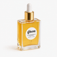 A few drops of golden hair oil applied to the lengths of dry hair
