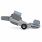 Front view of the adjustable bunion corrector splint with hook-and-loop straps