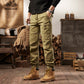 Retro cargo pants styled in a modern interior casual scene