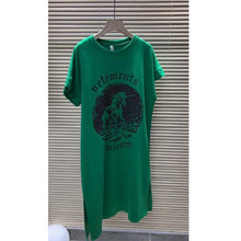 Women's Loose Fit Graphic Tee Dress