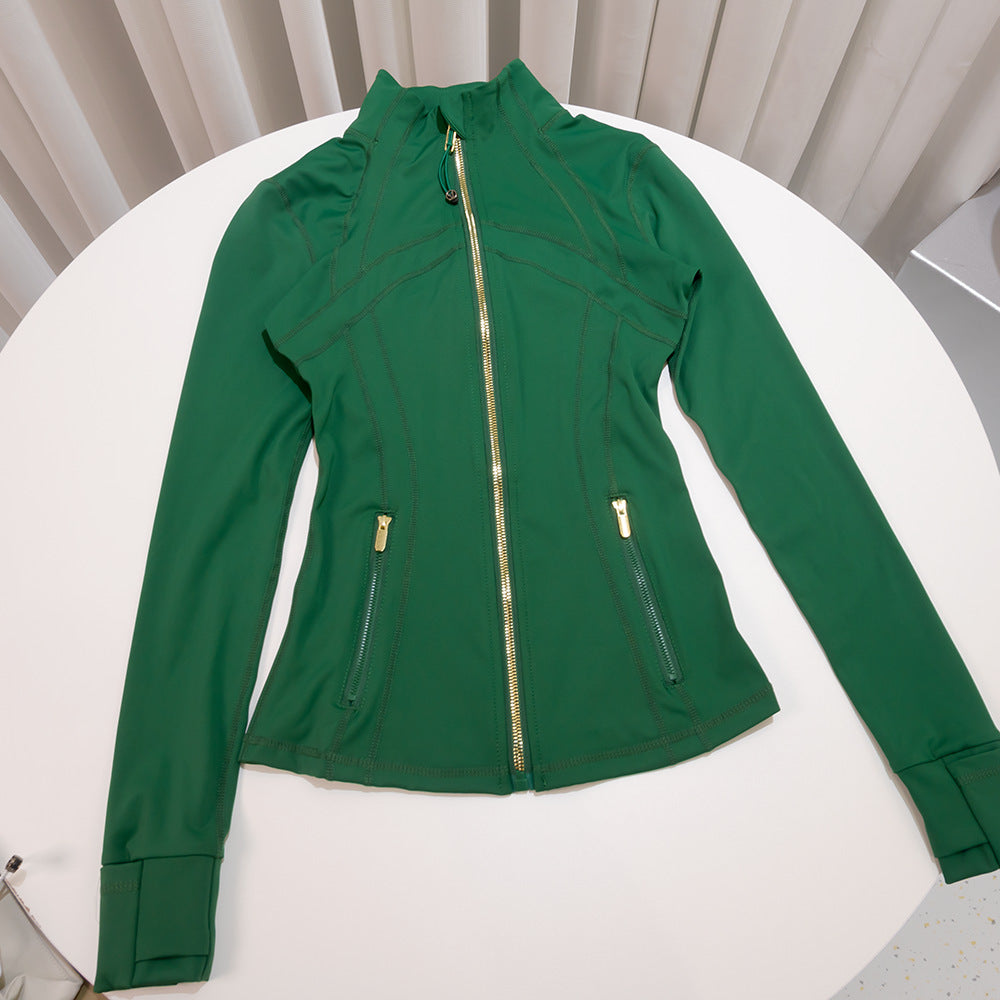 Movement shot, jacket in motion as arm swings during a slow jog