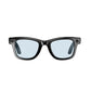 Smart glasses worn during a hands-free call with ears left uncovered