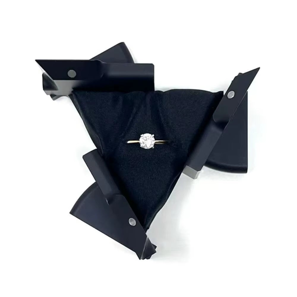 New Rotating Kinetic Energy Ring Box Cool Portable Mechanical Deformation Jewelry Box Cube Boxes Jewelry Storage Box