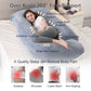 J-shaped pregnant woman pillow support