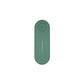 Green flat oval ion generator unit, single power button at the top and a status line below