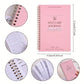 A5 Self-Care Diary Planner open on a desk during a daily journaling session