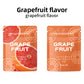 Grapefruit scented cotton core sachets, front and back, Breathing and Habit branding, pack of three