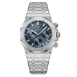 P926 Silberblaues Zifferblatt Blauer Ring