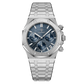 Quartz watch detail highlighting the dial color and matching case ring