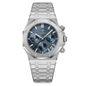 P926 Silberblaues Zifferblatt Blauer Ring