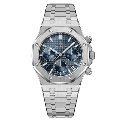 Quartz watch detail highlighting the dial color and matching case ring