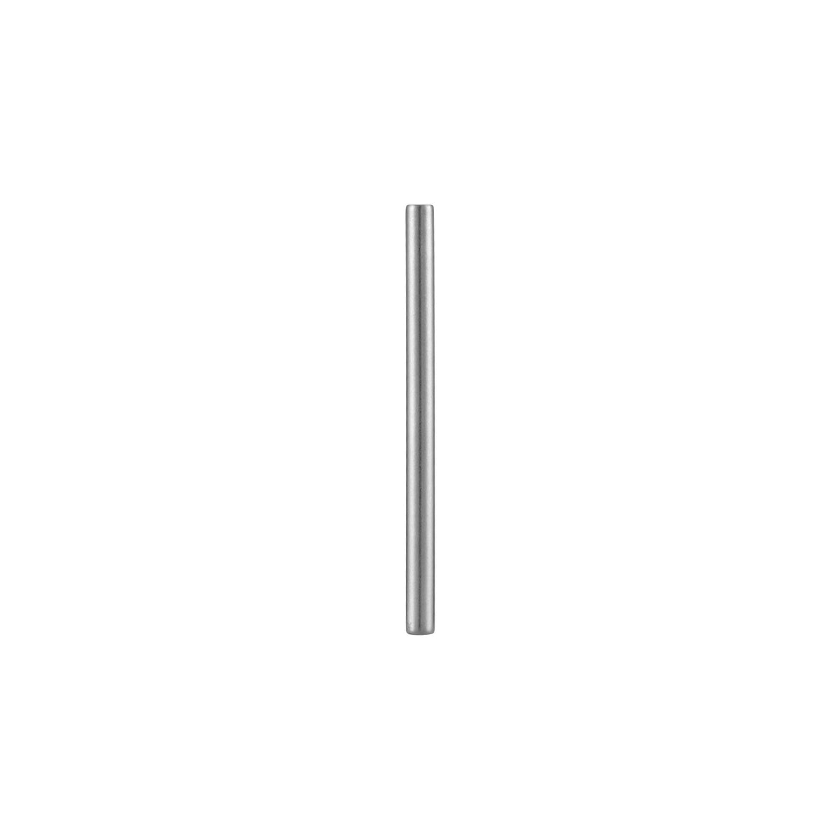 Pure titanium straight straw, 145 mm long, shown alone on a white background