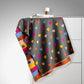 Double Sided Heart Pattern Womens Scarf